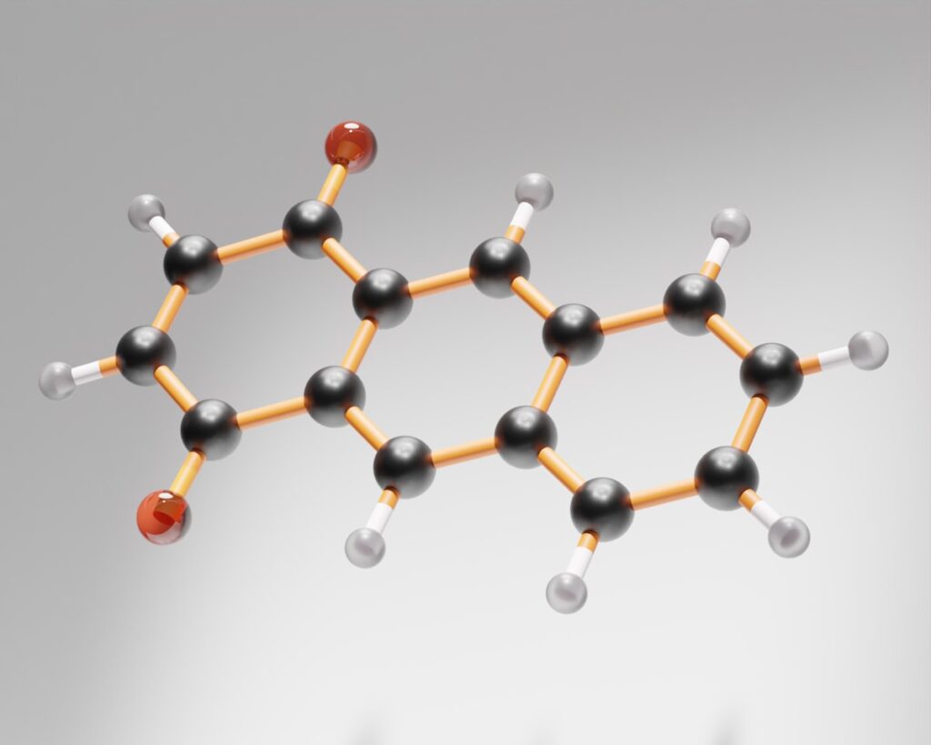 Peptide molecular structure for a research guide